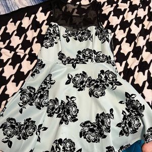 Light blue floral dress